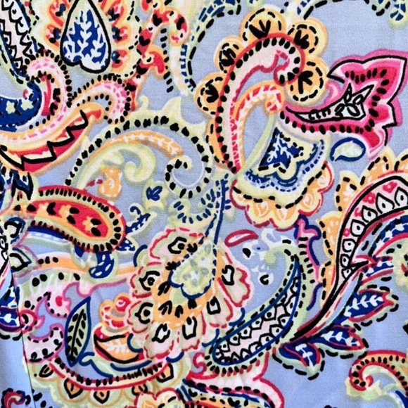 NY Collection Women's Multi-Color Paisley Cold Shoulder Midi Dress Plus Sz 2XWP - Picture 12 of 15